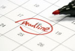 Tax Deadline April 18, 2017 Circled on Calendar